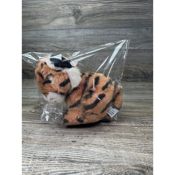 Russ Berrie Bengal Tiger Plush Rajah Orange Black Stuffed Animal Wild Cat Toy 7" - Picture 10 of 10